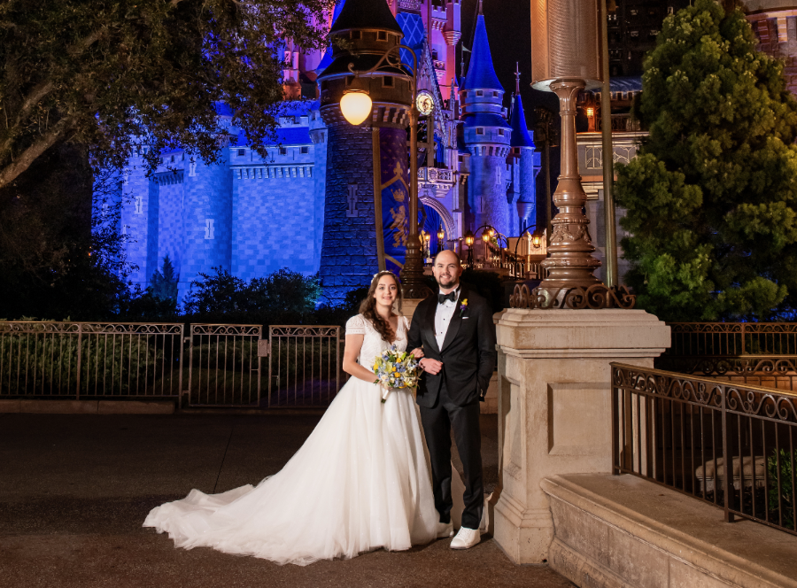 epcot wedding photo